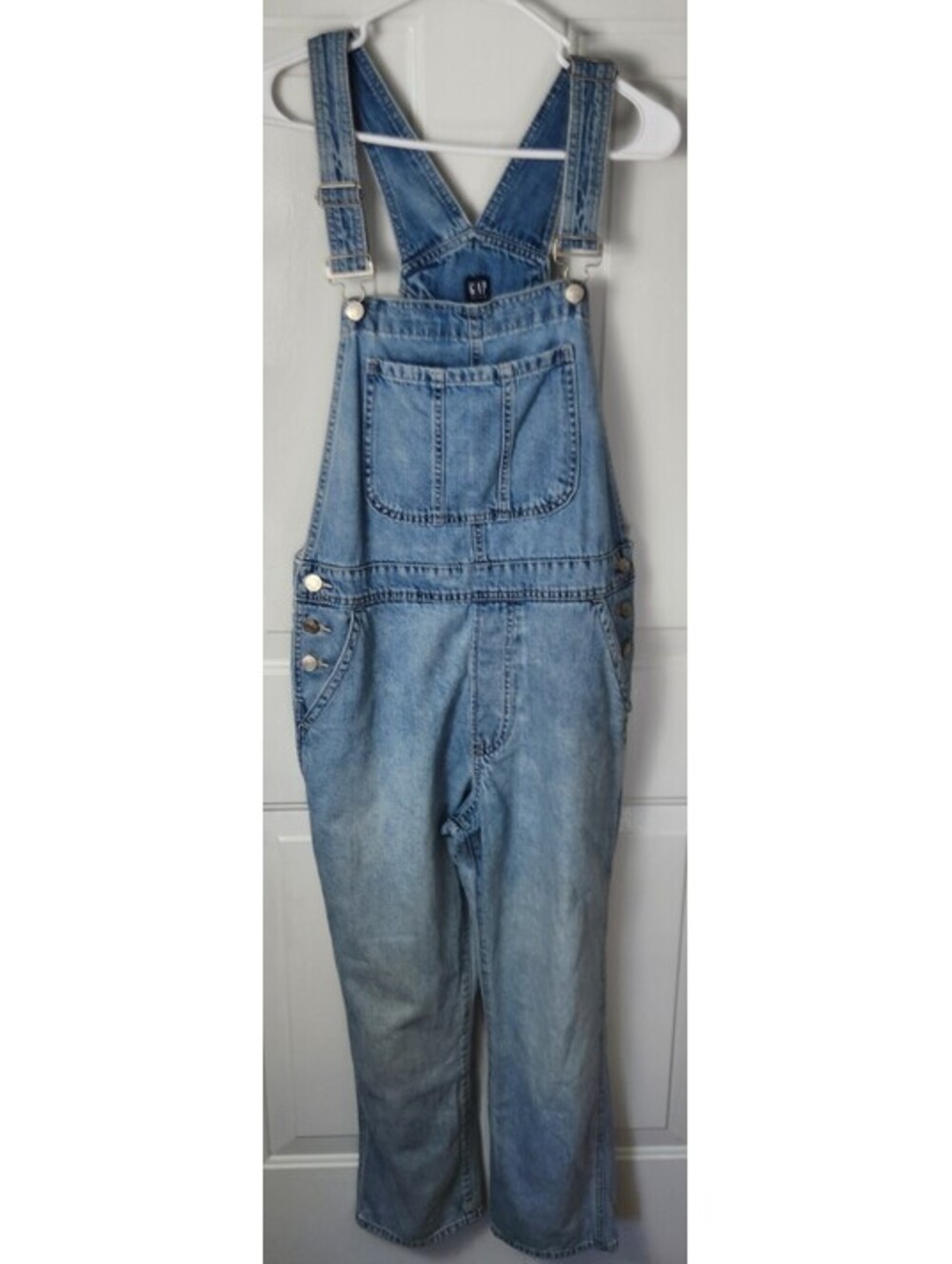 GAP Women's Light Wash Overalls Size M